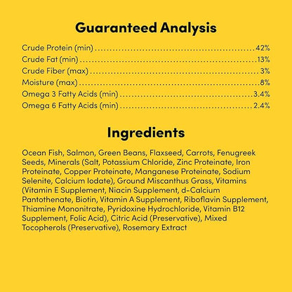 Freeze Dried Dog Treats Topper Premium, Supports Gut Health, Dog Food, High Protein, Non-GMO, No Wheat or Corn, 3oz (Fish)