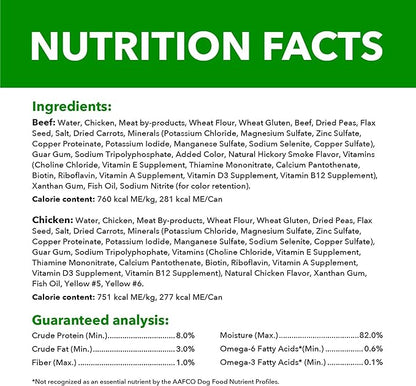 Iams Proactive Health Wet Dog Food, Chicken Chunks in Gravy and Beef Chunks in Gravy, 13 oz., Pack of 24