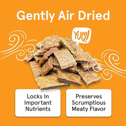 Real Meat Dog Treats - Three 12oz Bag of Bite-Sized Air-Dried Venison & Chicken Jerky for Dogs - Grain-Free Jerky Treats with 95% Free-Range Venison & Chicken - All-Natural Treats