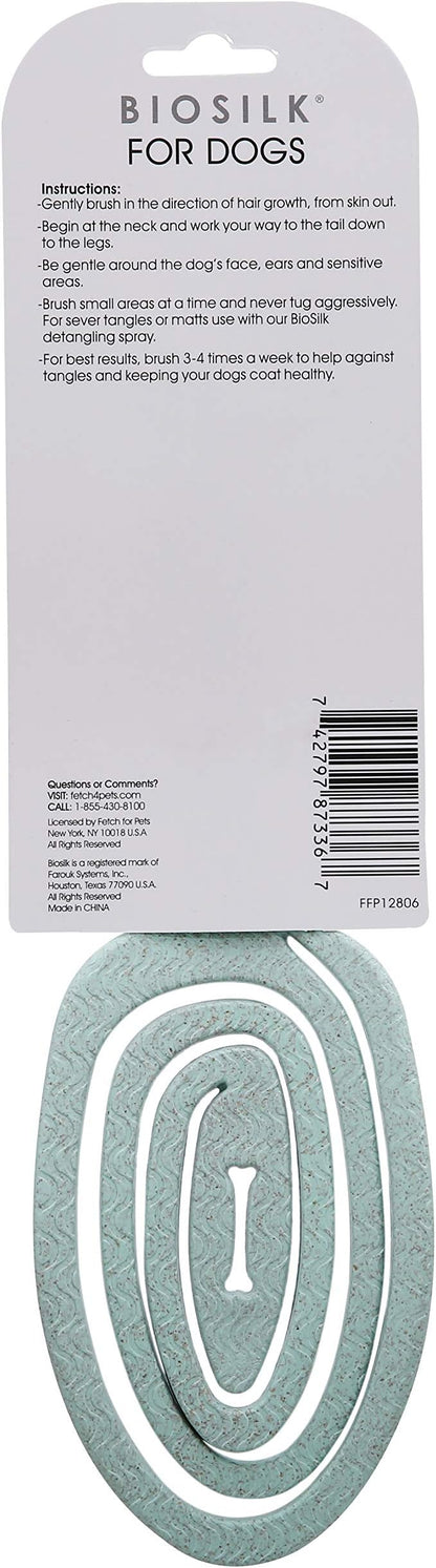 BioSilk for Pets Eco Friendly Detangling Pin Brush for Dogs, Gentle Dog Grooming Brush Designed to Help Remove Knots and Tangles and Support Healthy Coats for All Dogs