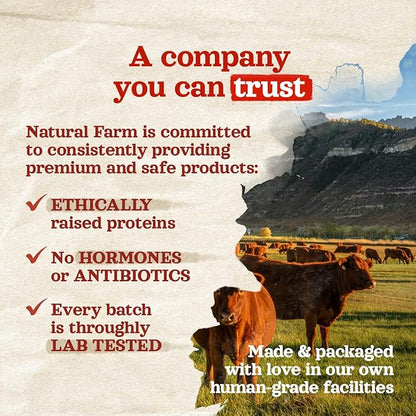 Natural Farm Pig Ears for Dogs (25 Pack), All-Natural WholeThick Pigs Ears, Single Ingredient & Highly Digestible, Better Than Rawhide- Dog Snacks, Dog Pig Ears for Puppy, Medium & Large Dogs