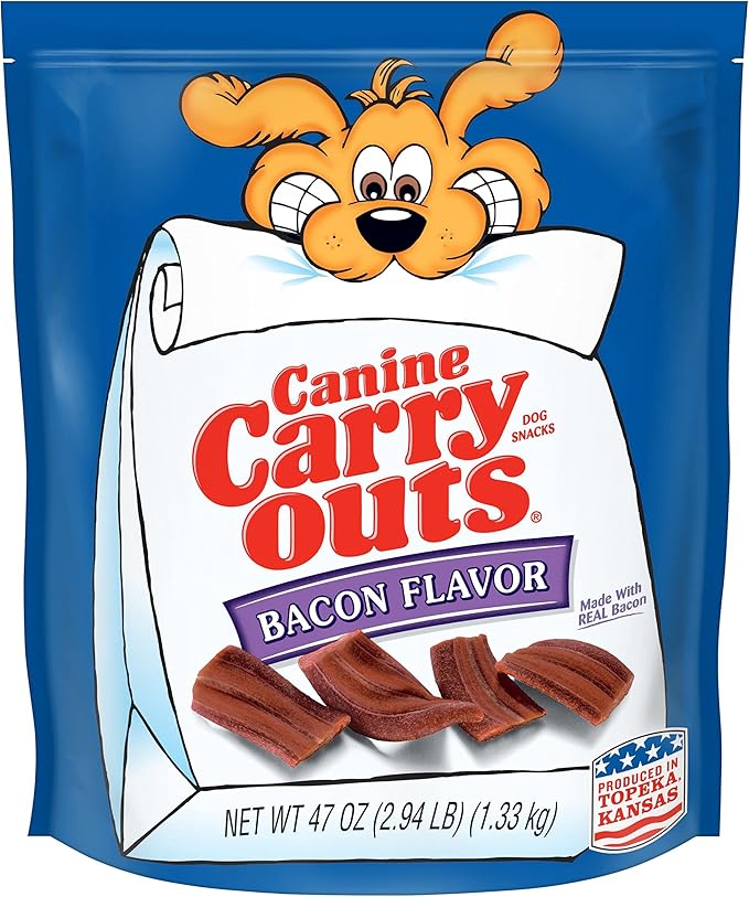 Canine Carry Outs Bacon Flavor Dog Treats, 47oz Bag