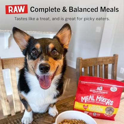 Stella & Chewy's Freeze-Dried Raw Chicken Meal Mixers- Dog Food Topper and Mixer - Made with 95% Cage-Free Chicken, Organs & Bone - Perfect for Picky Eaters - Grain-Free - 35oz