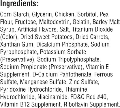 DreamBone RattleBall Small Chews, Rawhide-Free Chews for Dogs, with Real Chicken Treats Inside, 14 Count (Pack of 4)