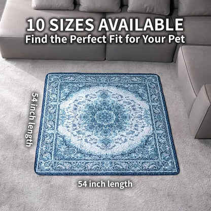 Washable Pee Pads for Dogs, Reusable Puppy Potty Training Pads, Ultra-Absorbent Thick Waterproof Leak-Proof Non-Slip Pads & Mat for Crate, Playpen, Floor, Whelping & Housebreaking , 2 Pack 54"x54"