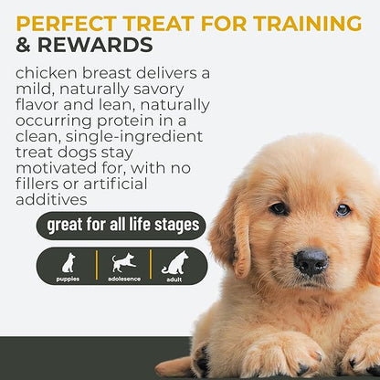 Momentum Carnivore Nutrition Freeze-Dried Chicken Breast Dog Treats & Cat Treats – Single-Ingredient, High-Protein, Grain-Free, Lean & Easily Digestible – Made in USA – 3 oz Bag