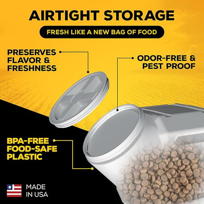 Gamma2 Vittles Vault Outback Airtight Pet Food Container, 40 Pounds