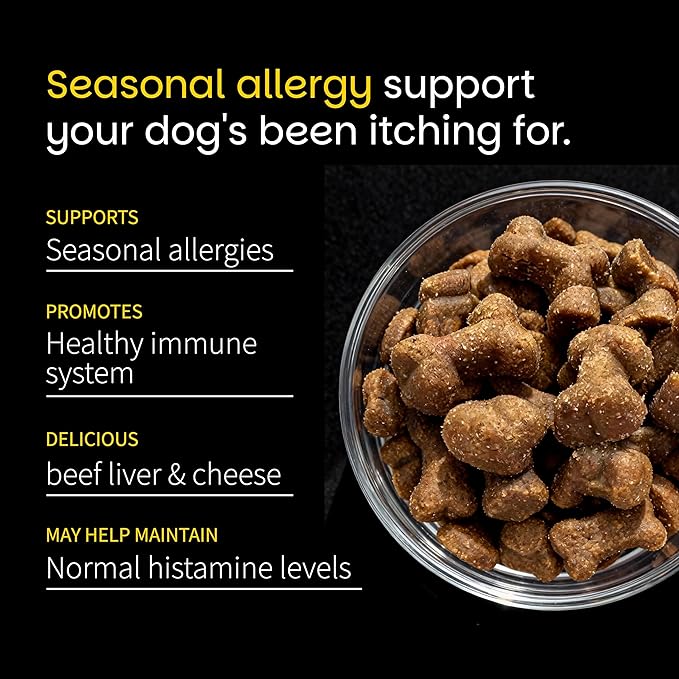 Allergy & Itch for Dogs | Daily Support for Itchy Skin, Immune Health & Seasonal Allergies from Colostrum, Bee Propolis + Probiotics | 150 Soft Chews