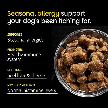 Allergy & Itch for Dogs | Daily Support for Itchy Skin, Immune Health & Seasonal Allergies from Colostrum, Bee Propolis + Probiotics | 150 Soft Chews