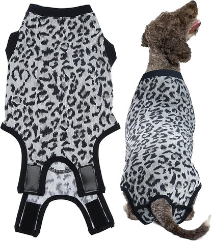 Dog Surgical Recovery Suit, After Spay Abdominal Wounds Post Surgical Suit for Dogs Female Male Onesies, Anti Licking Breathable Pet Shirt for Small Large Dogs, Dog Surgery Collar Alternatives