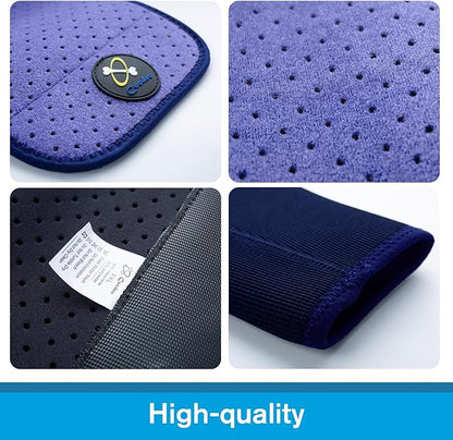 Coodeo Dog Recovery Sleeves, Cone Collar Alternative, Abrasion Resistant Dog Recovery Suit, Washable 2.5mm Thick and Waterproof, Pet Wounds Prevent Licking, Biting (Purple, L)