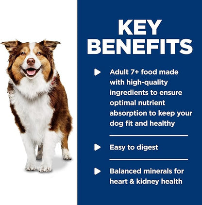 Hill's Science Diet Adult 7+ Wet Dog Food, Turkey & Barley, 13 oz. Cans, 12-Pack