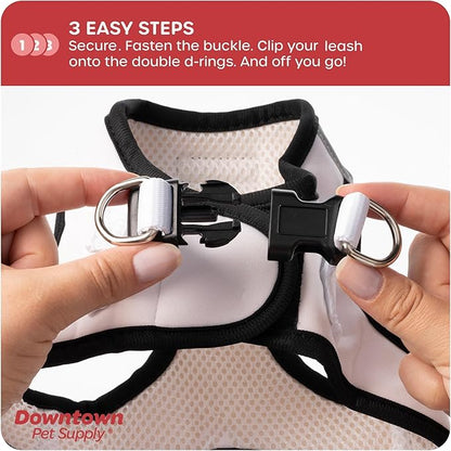 Downtown Pet Supply Step-in Dog Harness for Small Dogs - X-Small, Doodle - Adjustable, No Pull, Reflective Trim, Padded Mesh Fabric, Buckle Strap