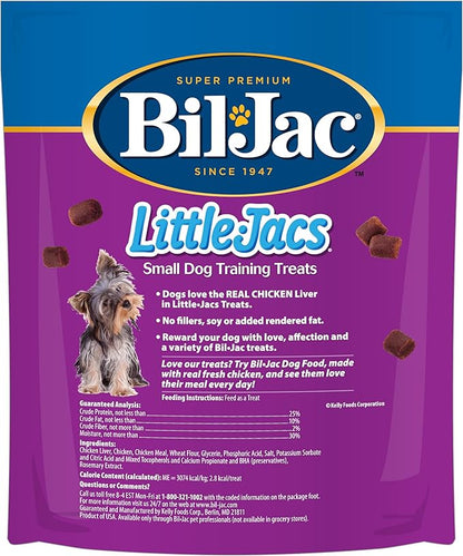 Bil-Jac Little-Jacs Small Dog Training Treats, Soft Chicken Liver Recipe, 16 oz (3 Pack)