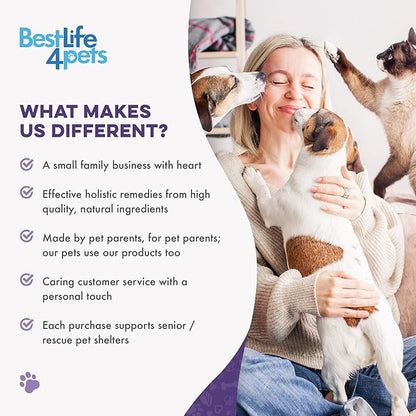 Peaceful Paws Dog Behavior Support – Natural Dog Anxiety Relief and Calming Care for Dogs – Gentle Aid for Separation Anxiety Relief for Dogs, Barking, Travel & Aggression ( 400 Tiny Pills)