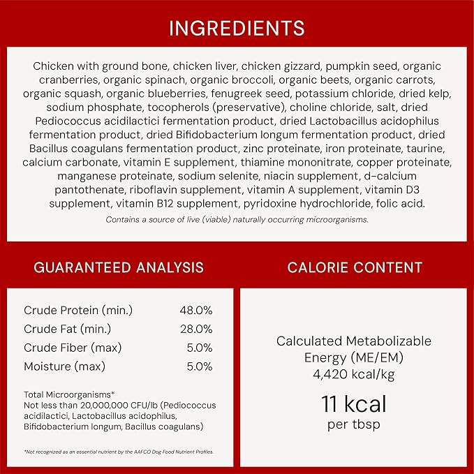 Stella & Chewy's Freeze-Dried Raw Marie's Magical Dinner Dust - Premium Chicken Dog Food Topper with Organic Fruits & Vegetables - Perfect for Picky Eaters - 7oz