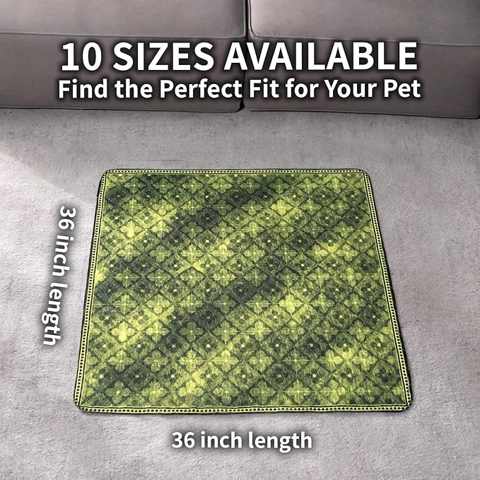 Washable Pee Pads for Dogs, Reusable Puppy Potty Training Pads, Ultra-Absorbent Thick Waterproof Leak-Proof Non-Slip Pads & Mat for Crate, Playpen, Floor, Whelping & Housebreaking , 2 Pack 36"x36"