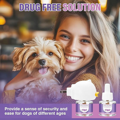 3 in 1 Advanced Kit Appeasing Pheromone Diffuser to Calm Pet for Anxiety Relieve Relief Reduce Aggression Fighting Stress Dog Pheromones Calming Diffuser