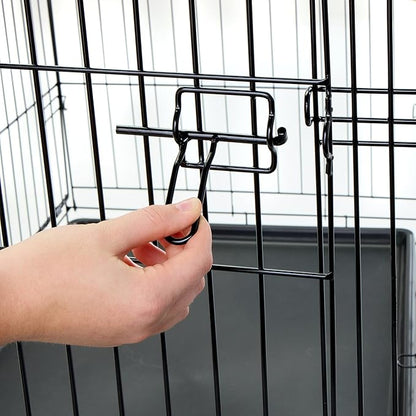 Carlson Secure and Compact Double Door Metal Dog Crate, Medium with Divider Panel