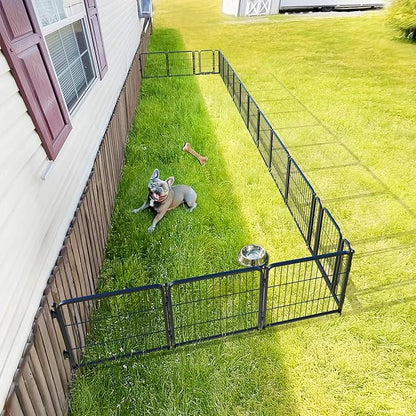FXW Rollick Dog Playpen with Anchor Kit (Pack of 4) – 24 Inch 16-Panel Dog Pen for Small & Medium Dogs, Stable & Safe Indoor/Outdoor Play│Patented