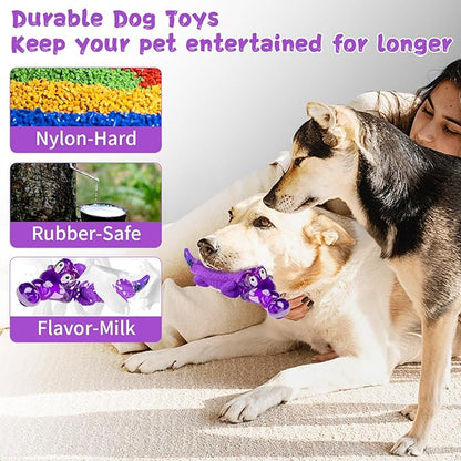 Fuufome Dog Chew Toys for Aggressive Chewers, Indestructible Tough Interactive Dog Toys for Small Medium Large Breed-Puppy Teeth Chew Toy to Keep Them Busy