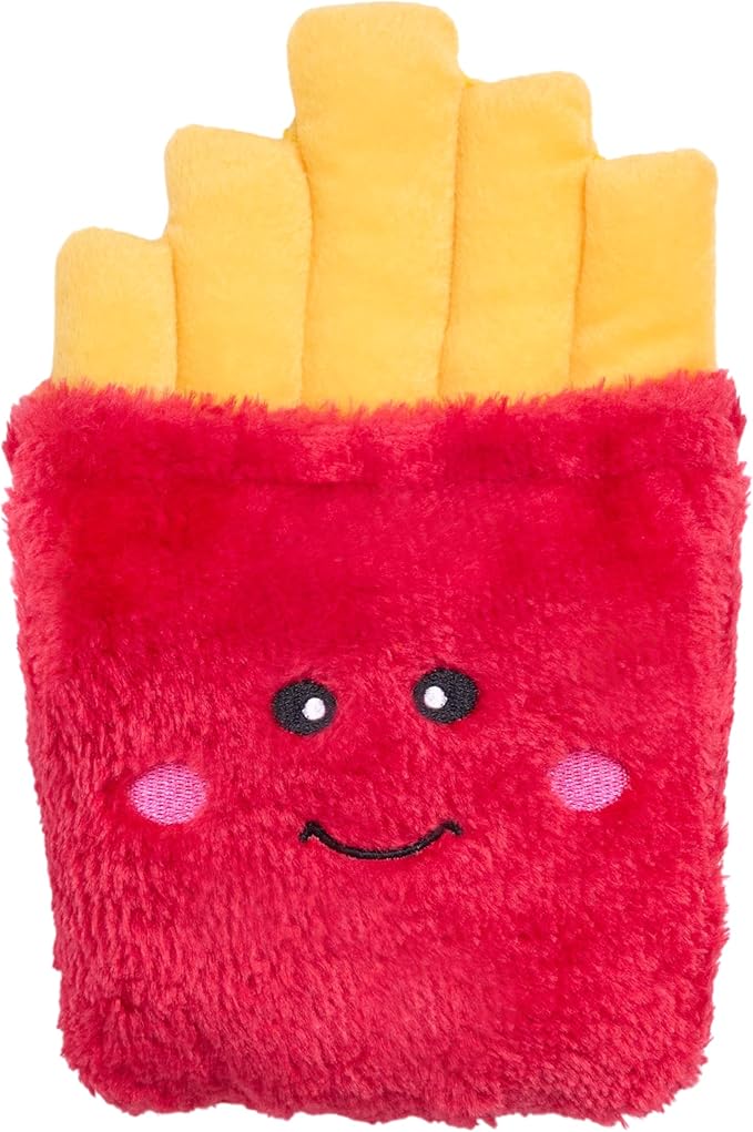 ZippyPaws NomNomz - Dog Squeaky Toys to Keep Them Busy, Funny Food Plush for Small & Medium Dogs, Cute Stuffed Puppy Toy, Pet Products, Gift for Dogs of All Breeds, Soft and Cuddly - Fries