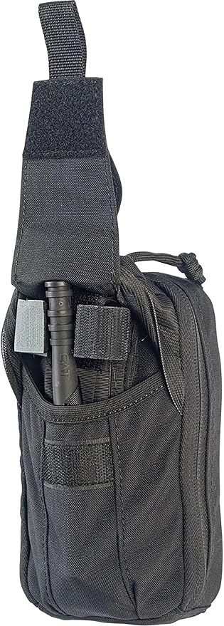 North American Rescue K-9 Handler ROO M-FAK First Aid Kit (Black) NAR K9 MOLLE Mini MFAK for Dogs with C-A-T Tourniquet, Vet Thermometer, HyFin Vent Chest Seals, Gauze (80-1067)