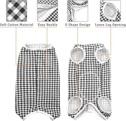 Kuoser Surgical Recovery Suit for Dogs Cats, Pet T-Shirt After Surgery Wear for Dogs, Dog Professional Recovery Suit Comfortable E Collar Alternative, Prevent Licking Onesies Pet Surgery Recovery Suit
