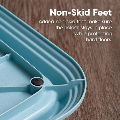 IRIS USA Pee Pad Holder for Dogs and Puppies, Potty Training Tray with Secured Latches, Non-Skid Feet, Leak Protection, Easy Clean Surface, Fits 28"x 34" Puppy Pads Size or Larger, Blue