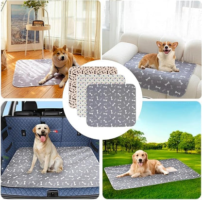 Puppy Pads with Pheromones, Washable Puppy Pee Pads for Dogs Reusable Puppy Pads for Dogs and Cats - Leak & Odor Proof, Non-Slip Base Training Pads for Home & Travel(with Pet Hair Removal Gloves)