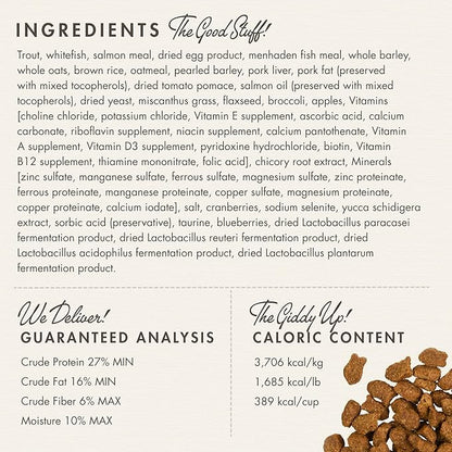 Fromm Four-Star Nutritionals Trout & Whitefish Dog Food - Premium Dry Dog Food - Trout Recipe - 4 lb