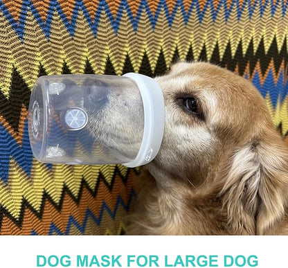 Dog Lying Nebulizer Cup and Dog Inhaler Mask, Pet Oxygen Mask for Large Dogs (Nebulizer Device Not Included) L