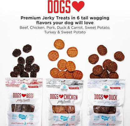 Farmland Traditions Dogs Love Beef Jerky Dog Treats with Only 3 Ingredients and No Fillers, 2.5 Pound (Pack of 1).