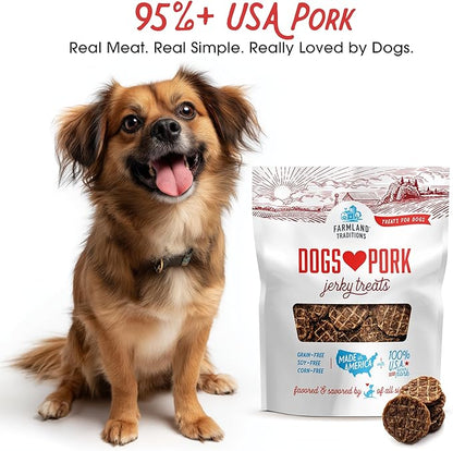 Farmland Traditions New Filler Free Dogs Love Pork Premium Jerky Treats for Dogs (13.5 oz.)