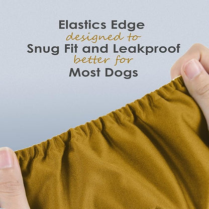 Wegreeco Washable Male Dog Belly Wrap - Pack of 3 - (Gold,Black,Grey,XX-Large)