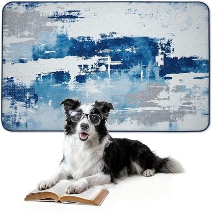 FXW Washable Pee Pads for Dogs, Leak-Proof & Non-Slip, Specifically Designed for FXW Rollick/Homeplus 24inch 6 Panels Dog Playpen, 39" x 63" Rectangle, Tie-Dye Blue, 1 Pack