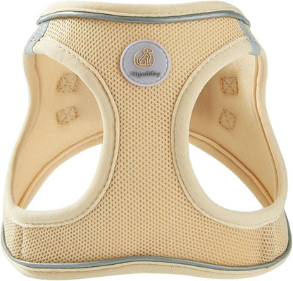 Hipubby Dog Harness and Leash Set, No Pull Soft Mesh Puppy Harness for Small Medium Dogs, Cats - Step in Reflective Breathable Lightweight Vest Harness for Walking, Training - Khaki, XS
