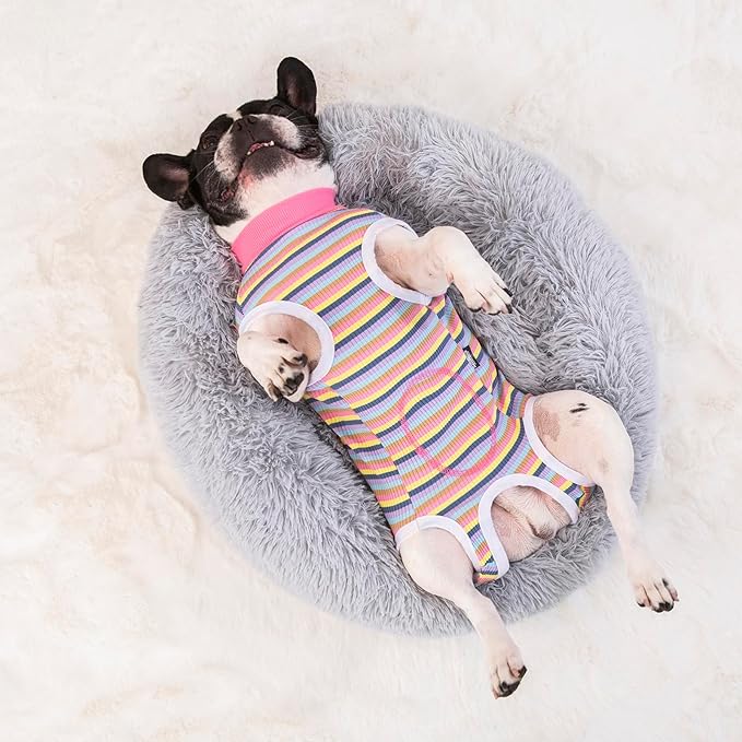 2 Packs Pet Dog Recovery Onesie Suit for Dogs Cats After Surgery,Dog Abdominal Wounds Bandages Cone E-Collar Alternative. (Navy, XXL)