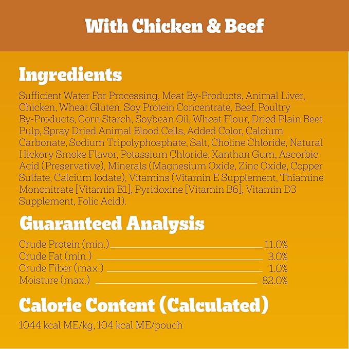 Pedigree High Protein Dog Food, Adult Wet Dog Food Pouches, Variety Pack, 3.5 oz. Pouches, 18 Count