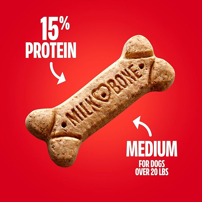 Milk-Bone Original Biscuits, Medium Dog Treats, 4 Lb. Box