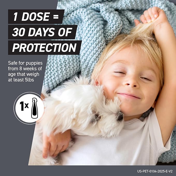 FRONTLINE Shield Flea & Tick Treatment for Medium Dogs 21-40 lbs. Count of 3