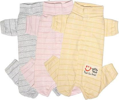 Recovery Suit for Dog After Surgery Cut Pet Recovery Shirt Abdominal Wounds Bandages,Wound Protective Full Coverage Dog's Bodysuit for Surgery Female Dog Prevent Licking(RSS08-Fpink-XS+)
