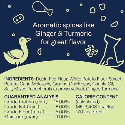 Canidae Pure Dog Treat Biscuits with Duck & Chickpeas, 11 oz, Grain Free