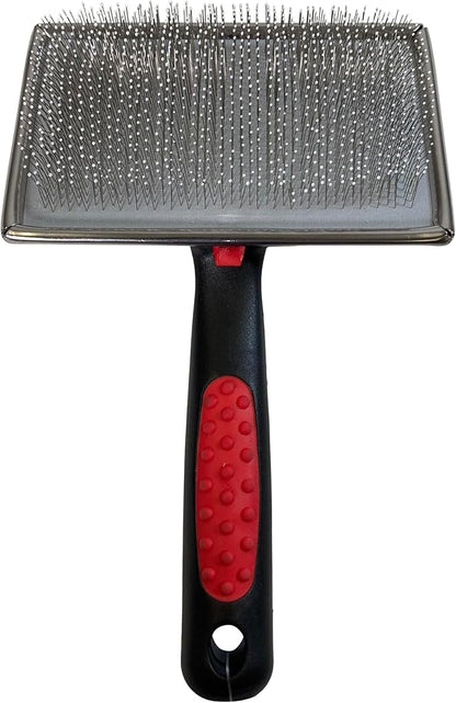 Paw Brothers Soft Pin Flat Slicker Brush for Dogs, Professional Grade Brush for Large Dogs, Coated Tips, Gentle on Skin, Remove Tangles and Mats, Maximum Coverage, X-Large