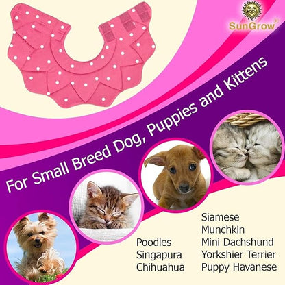 SunGrow Cat Cone Collar Soft Washable, Cat Recovery E Collar Sleep Cone After Surgery to Stop Licking, Pet Cone of Shame Alternatives, Scratch & Bite Proof Grooming Soft Cone for Easy Nail Cutting