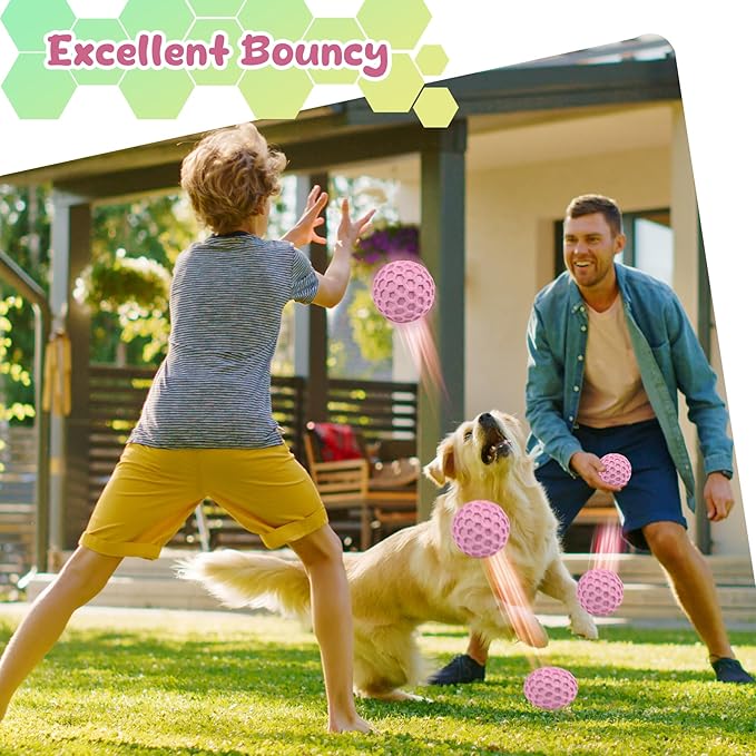 Tough Dog Chew Toys for Aggressive Chewers, Indestructible Dog Balls for Aggressive Chewers, Squeaky Balls for Dogs, Squeaky Toys for Large Dogs, Funny Heavy Duty Ball