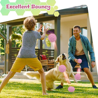 Tough Dog Chew Toys for Aggressive Chewers, Indestructible Dog Balls for Aggressive Chewers, Squeaky Balls for Dogs, Squeaky Toys for Large Dogs, Funny Heavy Duty Ball