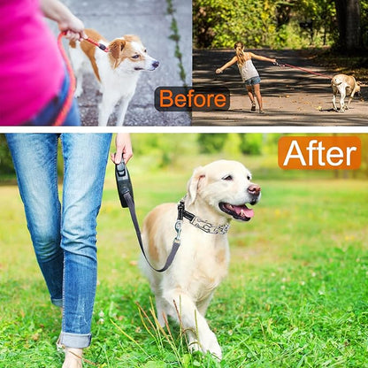 Prong Collar for Dogs Adjustable No Pull Dog Choke Pinch Training Collar with Comfortable Rubber Tip for Small Medium Large Dogs (Medium, Black)