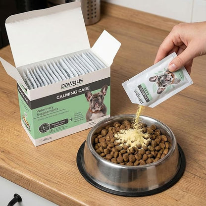 Calming Care Supplement for Dogs Canine 30 Sachets - Anxiety Relief and Stress Management, Relaxation Support, Emotional Stability, Sleep Quality Support, Long-Lasting Freshness