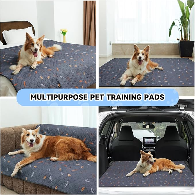Sunheir 2 Pack Washable Guinea Pig Pee Pads, 24" x 48" Waterproof Reusable Guinea Pig Cage Liners, Absorbent Bedding Training Mat for Small Animal Guinea Pigs Rabbit Bunny Hamster - Pink